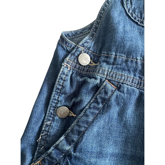 POLO RALPH LAUREN Girl's Full Length Overalls Size 8 / Medium - Picture 7 of 10